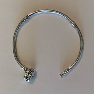 Pandora silver bracelet, 7.5 inches